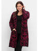 sheego by Joe Browns Longstrickjacke in schwarz-gemustert