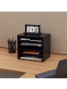 relaxdays Dokumentenablage in Schwarz - (B)35,5 x (H)33 x (T)25 cm