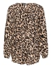 Betty Barclay Schlupfbluse mit Plissee in Schwarz/Beige