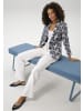 Aniston CASUAL Sweatblazer in marine-weiß