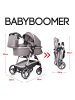 Lalalux Kinderwagen " Babyboomer " in dunkelgrau