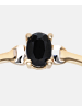 Diamant L'éternel Ring aus 375 Gelbgold mit Saphir