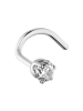 Amor Nasenpiercing Silber 925, rhodiniert in Silber