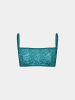 Erlich Textil  ICONIC LACE BANDEAU BRALETTE in tiefseeblau