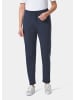 GOLDNER Bequeme Freizeithose mit Schlupfbund und Taschen in marine