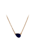 faina Women Necklace in Rose Gold Navy