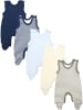 TupTam Baby Strampler mit Aufdruck Spruch 5er Pack in blau/beige