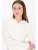 myMo Damen Fleecejacke in Weiss