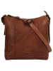 SPIKES & SPARROW Umhängetasche echt Leder in cognac