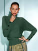 creation L Stehkragenpullover in moos