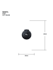 STAR Trading Outdoor-Hängeleuchte ,Orby', E27 Lampenschirm, rauchgrau, Ø 30cm
