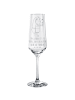 Mr. & Mrs. Panda Champagnerglas Igel Wein mit Spruch in Transparent