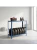 relaxdays Reifenregal in Blau - (B)120 x (H)110 x (T)40 cm