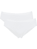 Erwin Müller Baumwolle, Single-Jersey Slip 2er-Pack in weiß