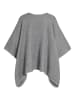Vila Poncho in Light Grey Melange
