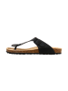 Divine Factory Leder-Pantoletten Noga Joy Edge Schwarz