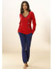 VIVANCE DREAMS Pyjama in rot-navy