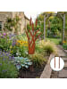 relaxdays Gartenstecker "Schilf" in Braun - (B)35 x (H)75 cm