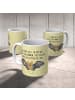 Mr. & Mrs. Panda Tasse Fledermaus Flügel mit Spruch in Gelb Pastell