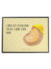 Mr. & Mrs. Panda Tischunterlage Igel Beten mit Spruch in Gelb Pastell