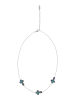 grassland Women Chain Necklace in Silver Turquoise
