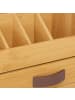 relaxdays Schreibtisch Organizer in Natur/Braun - (B)24 x (H)19 x (T)14 cm
