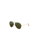 Ray Ban RB3025 L0205 Aviator Sonnenbrille Gold Grün