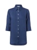 Marie Lund Leinenbluse Rihab in indigo - 0055