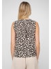 Cloud5ive Cloud5ive V-Neck Top with aop animal print in beige/black