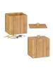 relaxdays 2 x Aufbewahrungsbox in Natur - (B)10 x (H)11,5 x (T)8 cm