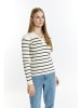 DreiMaster Damen Strickpullover in Wollweiss Marine