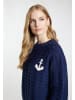 DreiMaster Maritim Strickpullover in Marine