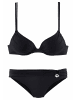 S. Oliver Push-Up-Bikini in schwarz