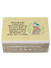 Mr. & Mrs. Panda Geschenkbox Hase Blume mit Spruch in Gelb Pastell