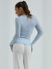 Seamless Basic Top Cotton in Hazy Sky