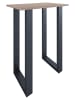 VCM  Holz Bartisch Stehtisch Tisch Tresen Xona 80x50 in Schwarz / Sonoma-Eiche