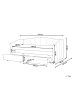 Beliani Einzelbett VITTEL in Rot - (W) 98 x (H) 82 x (L) 214 cm