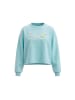 IZIA Women Sweatshirt in Aqua