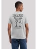 F4NT4STIC T-Shirt French 75 From Paris With Love in grau meliert