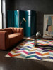 KADIMA DESIGN Kurzflor-Teppich Pflegeleicht MEON Geometrisch Streifen Wohnzimmer