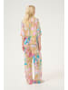 CULTURE Kurzarmhemd CUvalerie Relaxed fit in Yellow/Pink Abstract
