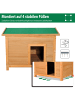 Pawhut Hundehütte L82 x B58 x H58 cm