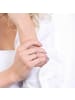 Lucardi 925 Silber Ring "Buchstabe W" Buchstabe