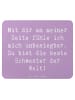 Mr. & Mrs. Panda Mousepad Spruch Beste Schwester mit Spruch in Lavendeltraum