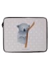 Mr. & Mrs. Panda Laptop Case Koalabär ohne Spruch in Grau Pastell