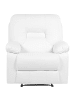 Beliani Fernsehsessel BERGEN in Weiß - (W) 85 x (H) 101 x (L) 74 cm