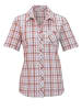 Sieh an! Baumwollbluse in grapefruit-kariert
