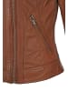 H.I.S Lederjacke mit Reverskragen in D COGNAC