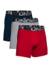 Under Armour Boxershorts Boxerjock 6 Zoll 3P in Red