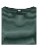 Urban Classics Urban Classics Damen Ladies Yarn Dyed Baby Stripe Tee in darkfreshgreen/black